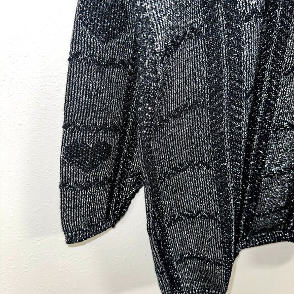 VTG Metallic Heart Sweater - Picture 8 of 10